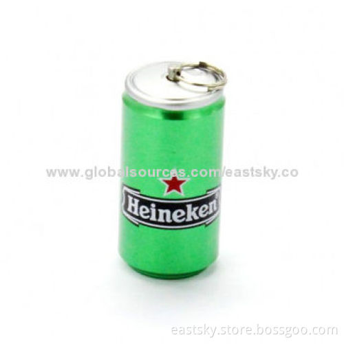 Custom Can Shape USB Flash Drive, Supports Plug-and-play Function, No External Power Supply
